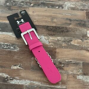 Under Armour Pink baseball belt. Never worn.